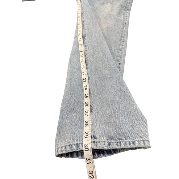 Massimo Dutti Womens High-Waisted Straight-Leg Jeans Blue Size 10 - Picture 7 of 7